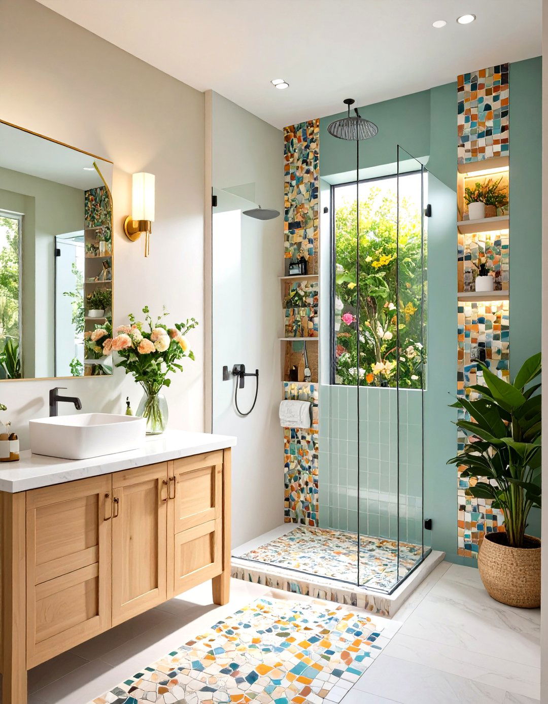 Shower Niche Storage to Declutter the Ensuite Bathroom - 25 ensuite bathroom ideas