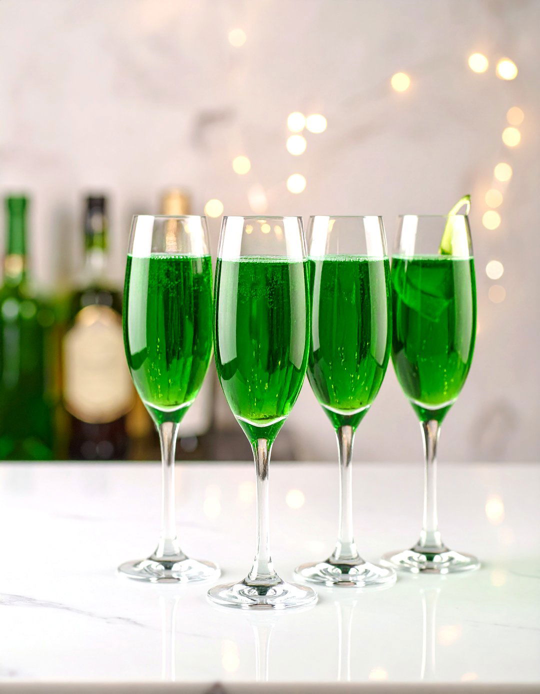 Signature Emerald Cocktails - 25 emerald green wedding ideas