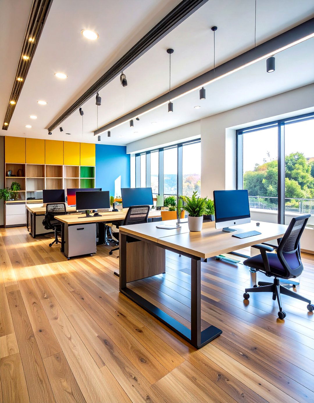SitStand Desking Zones Boost Energy - 25 office interior design ideas