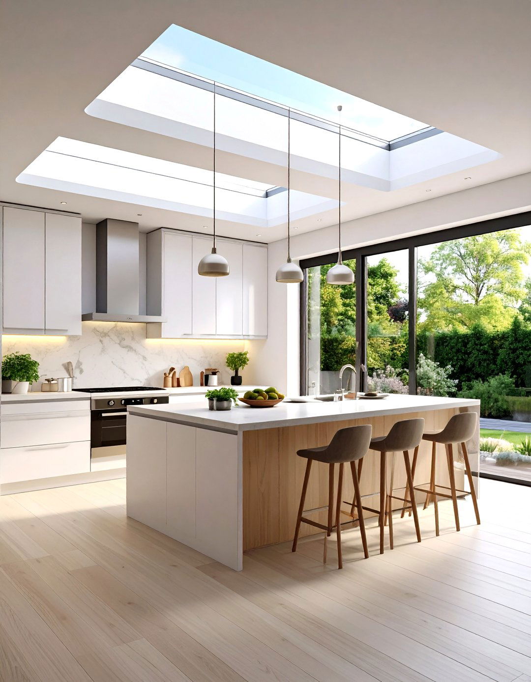 Skylight Boost Floods a Galley Kitchen with Daylight - 25 galley kitchen ideas
