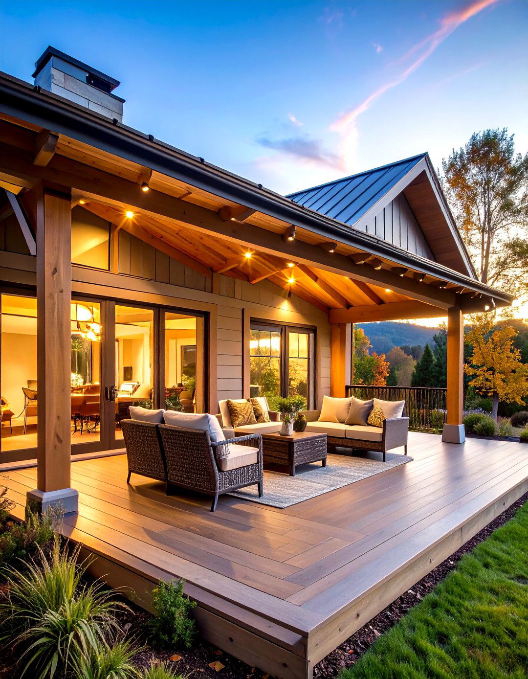 Skylight Integrated Porch Roof - 25 front porch roof ideas