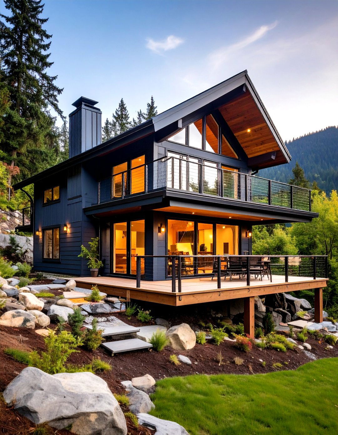 Slate Gray Meets Industrial Copper - 25 exterior house colors & inspiration
