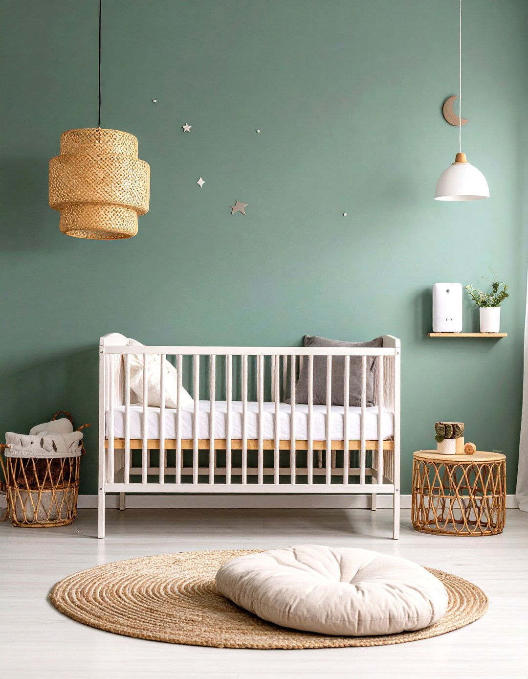Sleep Supporting Color Psychology - 25 dark green nursery ideas