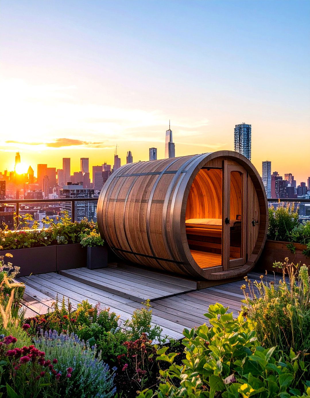 Slide Away Glass Panel Sauna for Summer Breezes - 25 outdoor sauna ideas