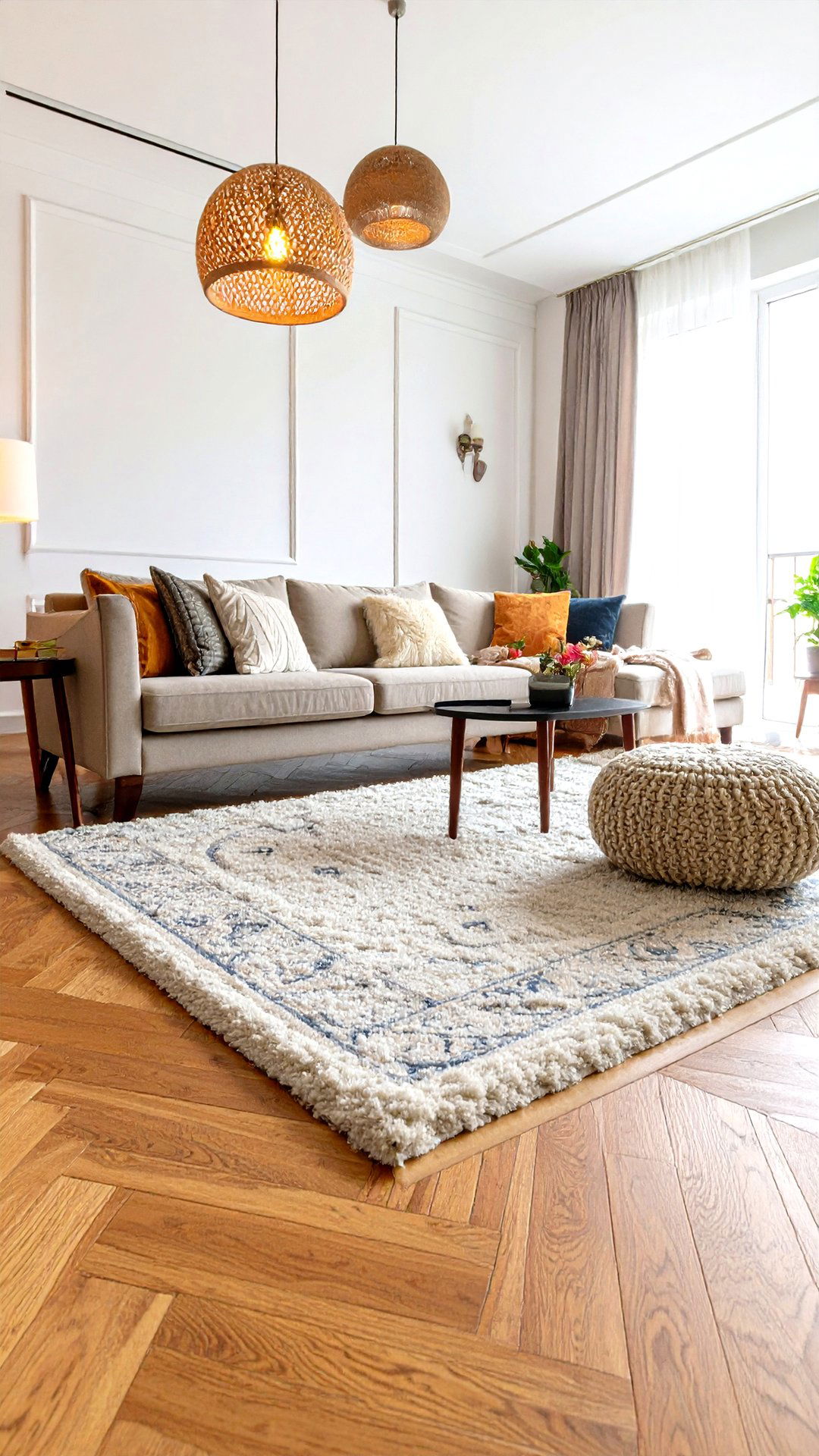 Slide the Rug Off Centre to Reinforce Asymmetrical Balance - 25 asymmetrical balance interior design ideas