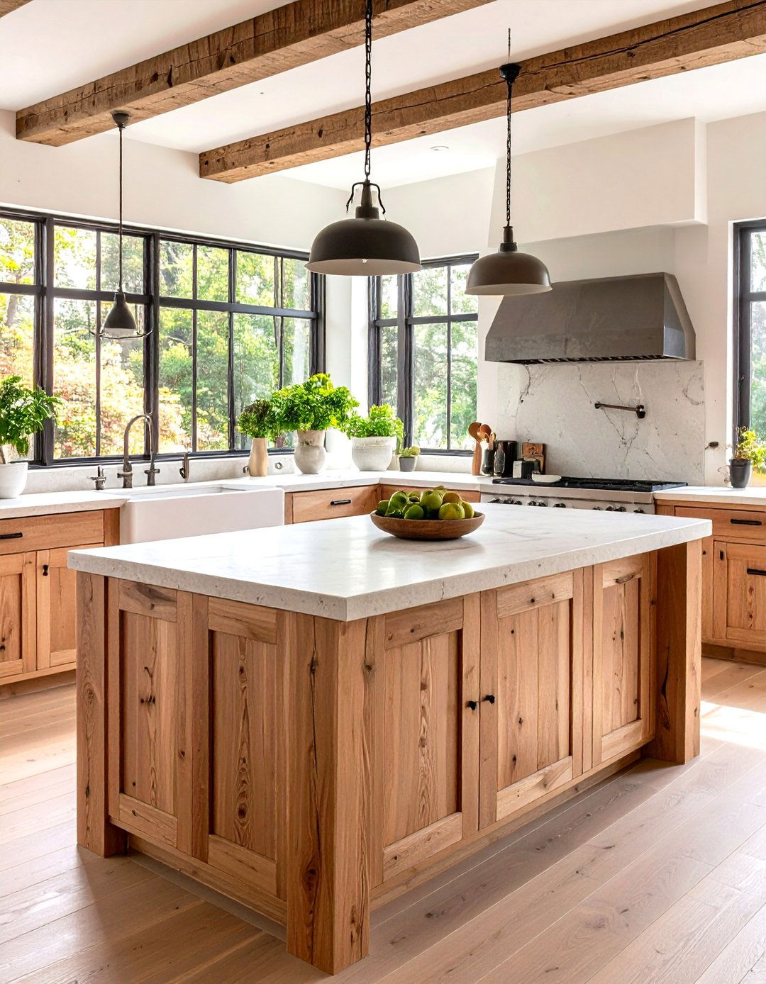 Sliding Butcher Block Breakfast Bar - 25 breakfast bar ideas