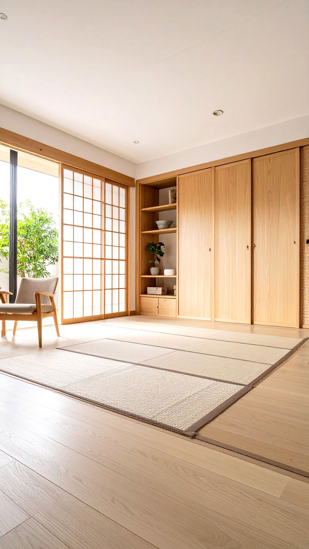 Sliding Closet Doors Maximize Asian Bedroom Space - 25 asian bedroom ideas