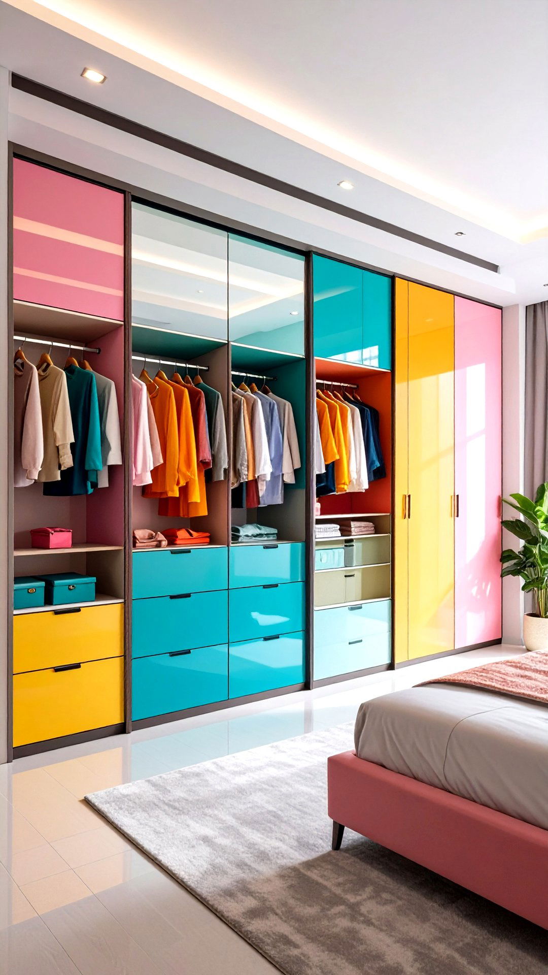 Sliding Door Wardrobe Walls - 25 minimalist bedroom ideas