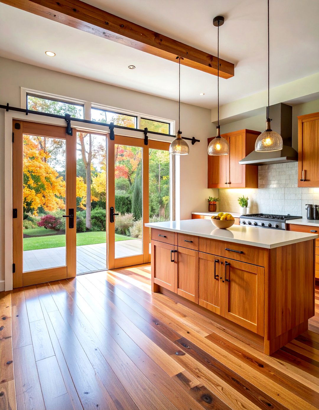 Sliding Pocket or Barn Doors Keep a s Kitchen Flexible - 25 70s kitchen ideas