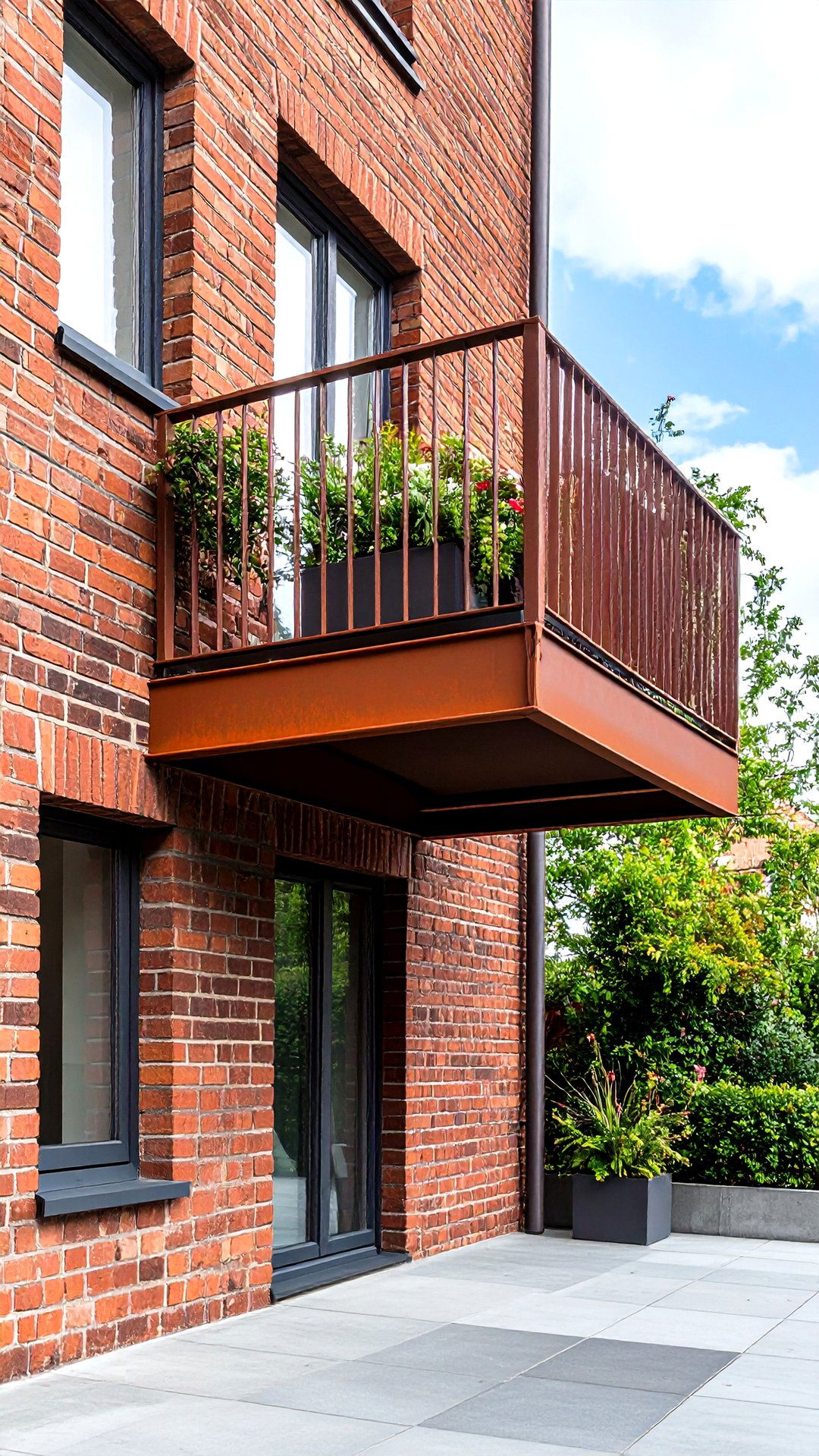 Slim Steel Ribbon Cantilever Balcony for Urban Facades - 25 cantilever balcony ideas