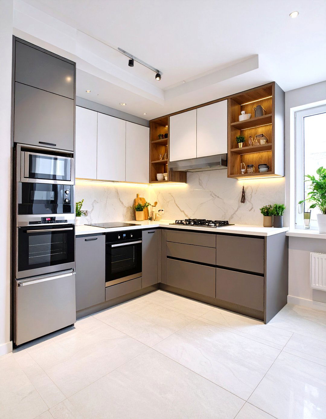 Slimline Appliances Streamline the Galley Kitchen - 25 galley kitchen ideas
