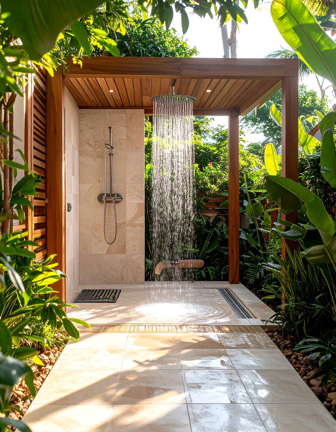 Slip Resistant Tile Floor Outdoor Shower - 25 outdoor shower ideas