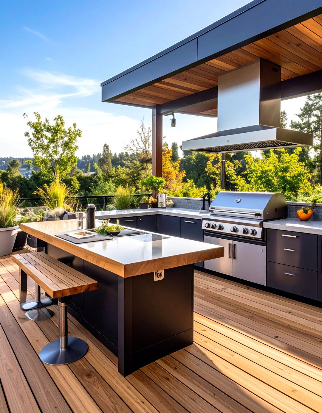 Smart Appliance Integration Elevates Convenience - 25 outdoor kitchen on deck