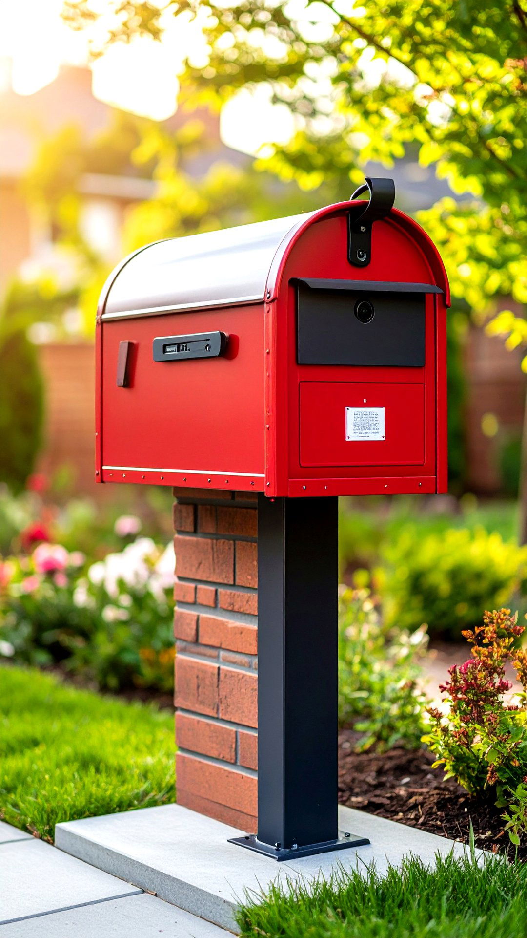 Smart Brick Mailbox with Motion Sensor and App Alerts - 25 brick mailbox ideas