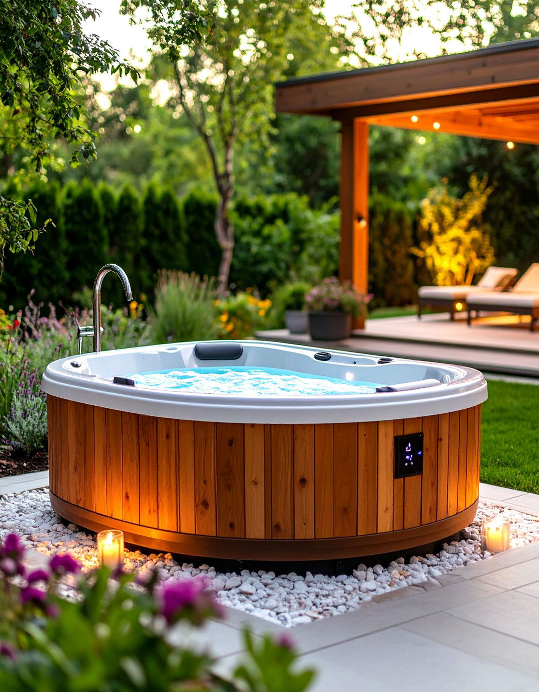 Smart Controlled Heated Outdoor Tub - 25 outdoor bathtub ideas