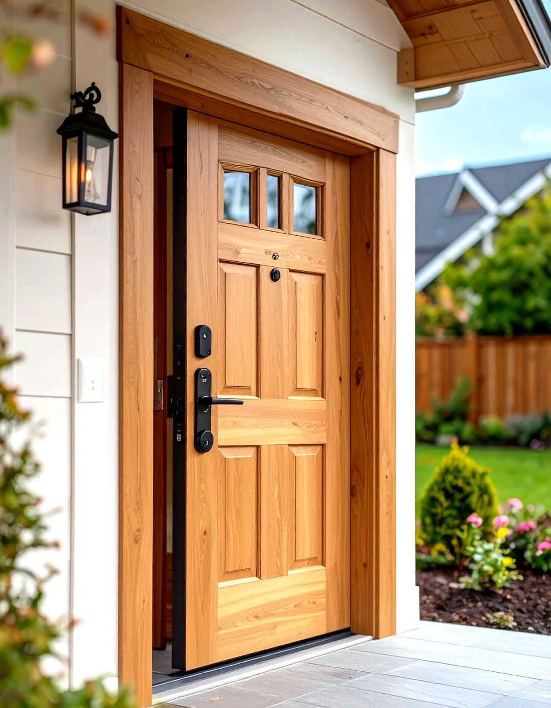 Smart Home Ready Trim that Hides Sensors and Wires - 25 exterior door trim ideas