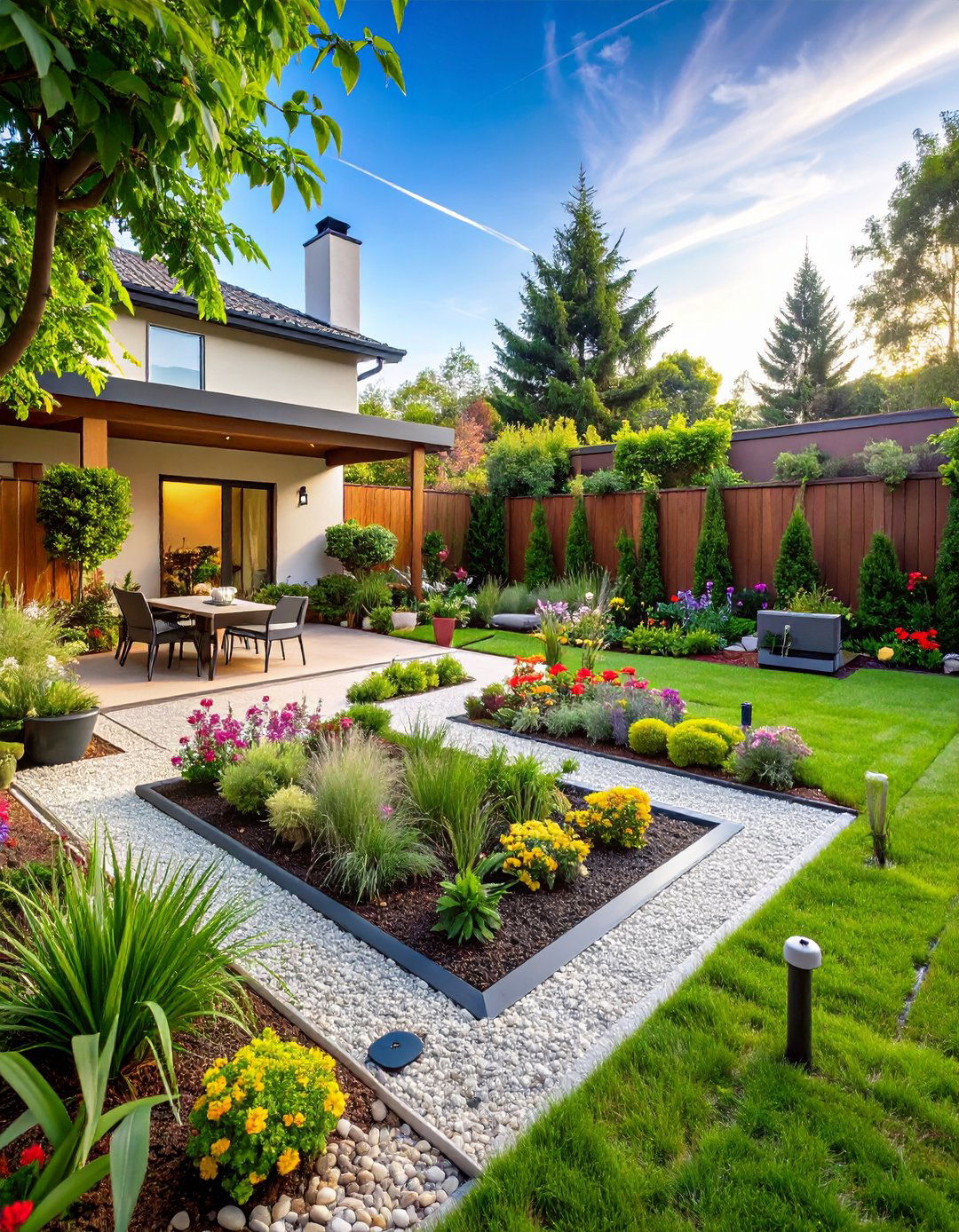 Smart Irrigation Courtyard for Effortless Care - 25 courtyard ideas