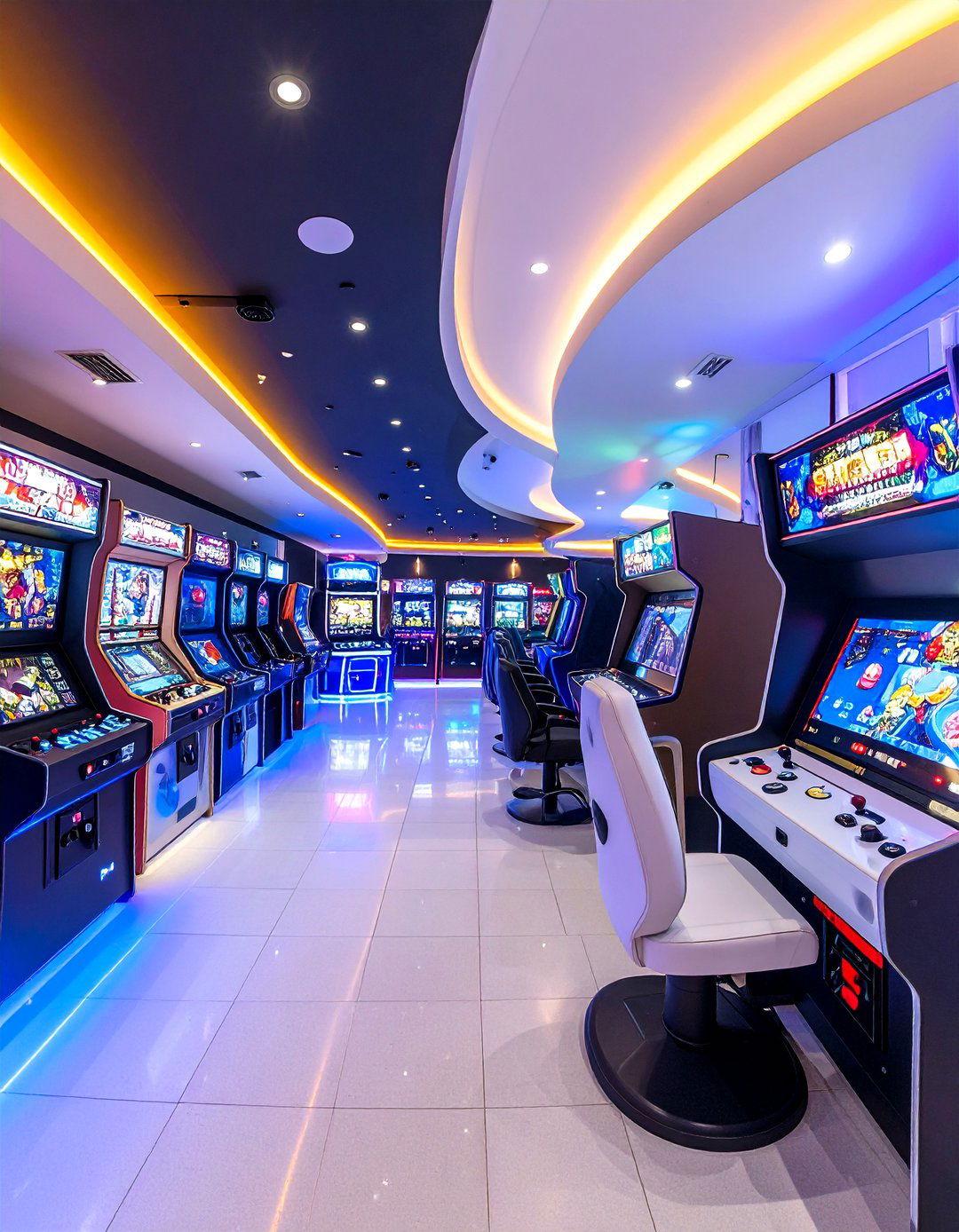 Smart Lighting Arcade Room Atmosphere Control - 25 arcade room ideas