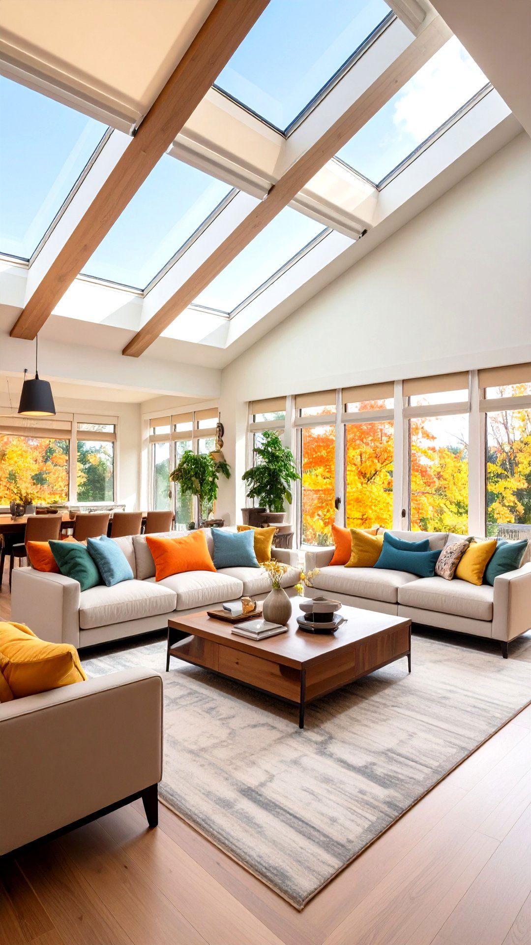 Smart Motorized Skylight Shades Balance - 25 cathedral ceiling ideas