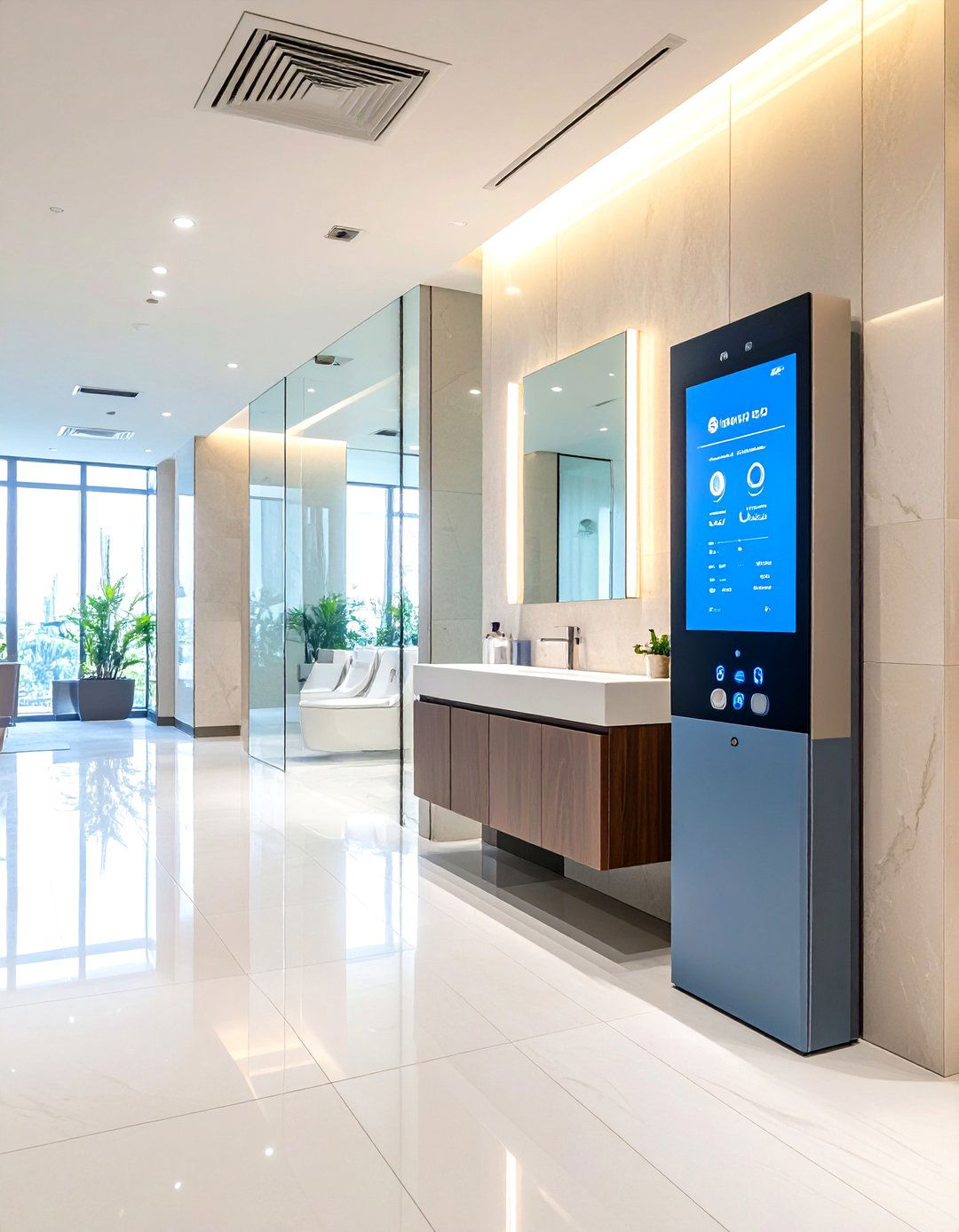 Smart Occupancy Indicators - 25 office bathroom ideas