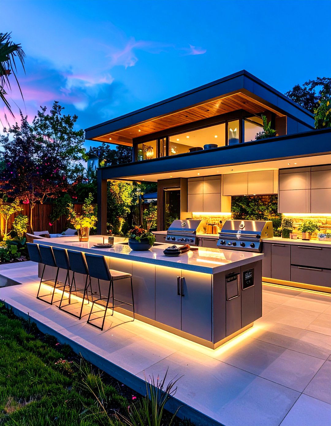 Smart Tech Outdoor Kitchen Island - 25 outdoor kitchen island ideas