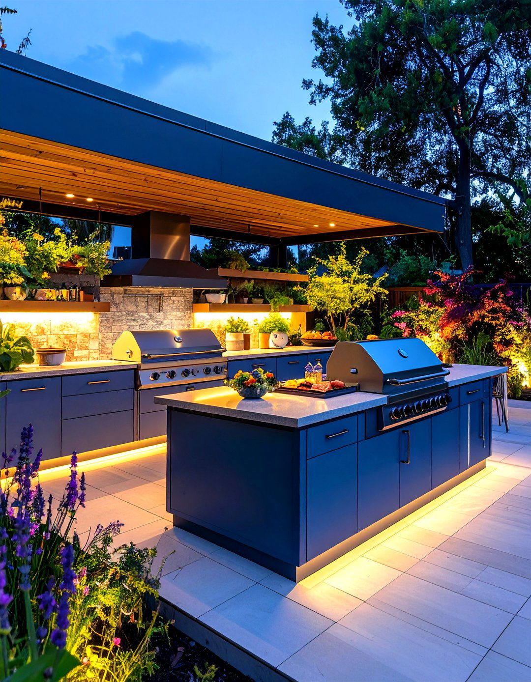 Smart Technology Integration in Outdoor Kitchens - 25 outdoor kitchen designs