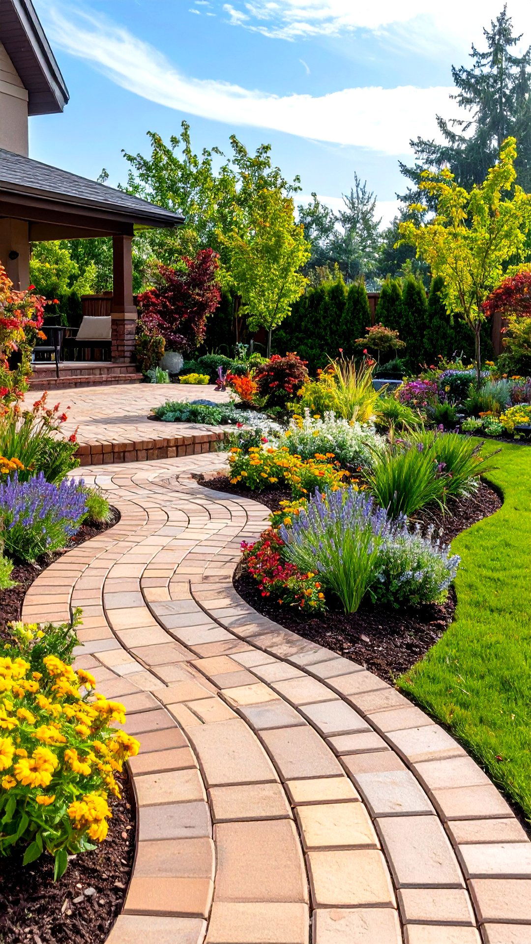 Smooth Joint Brick Patio for Universal Accessibility - 25 brick patio ideas