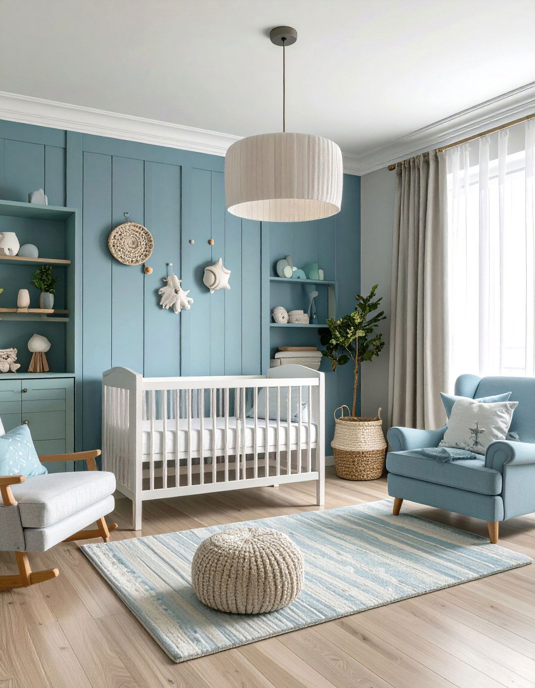 Soft Coastal Color Palette - 25 ocean-themed nursery ideas