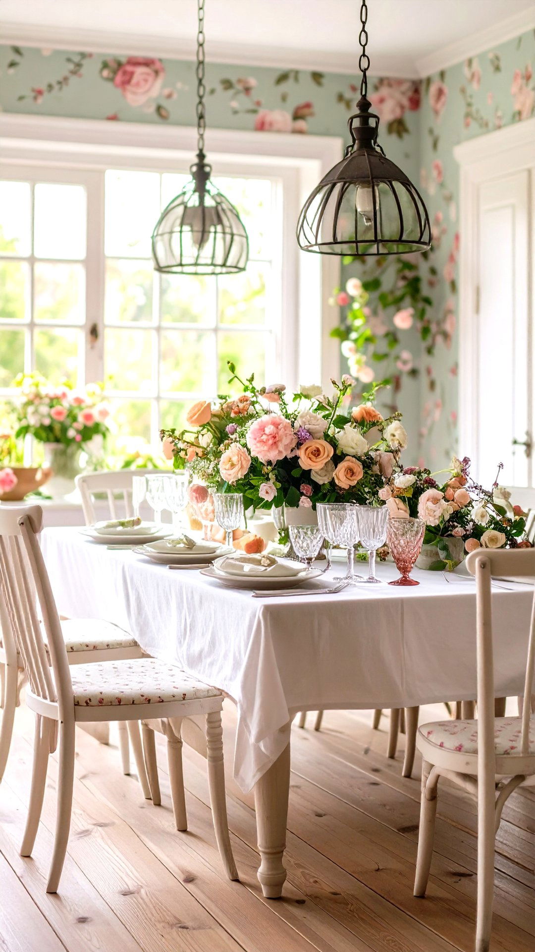 Soft Pastel Florals Refresh Your Cottage Dining Room Palette - 25 cottage dining room ideas