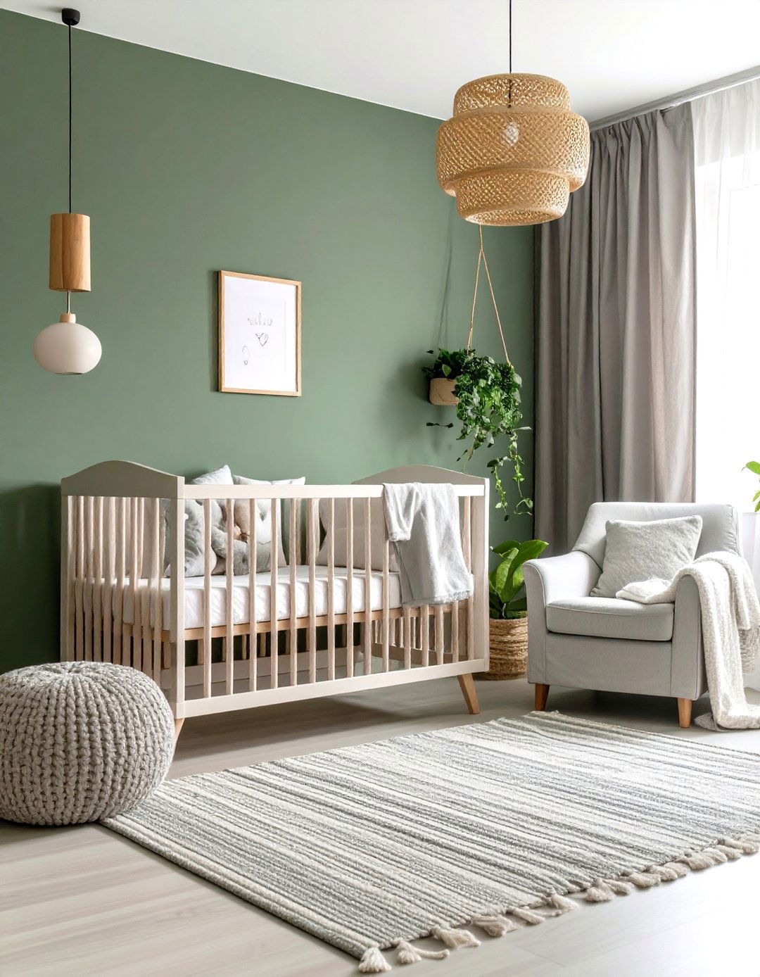Soft Sage and Stone Palette - 25 neutral nursery ideas