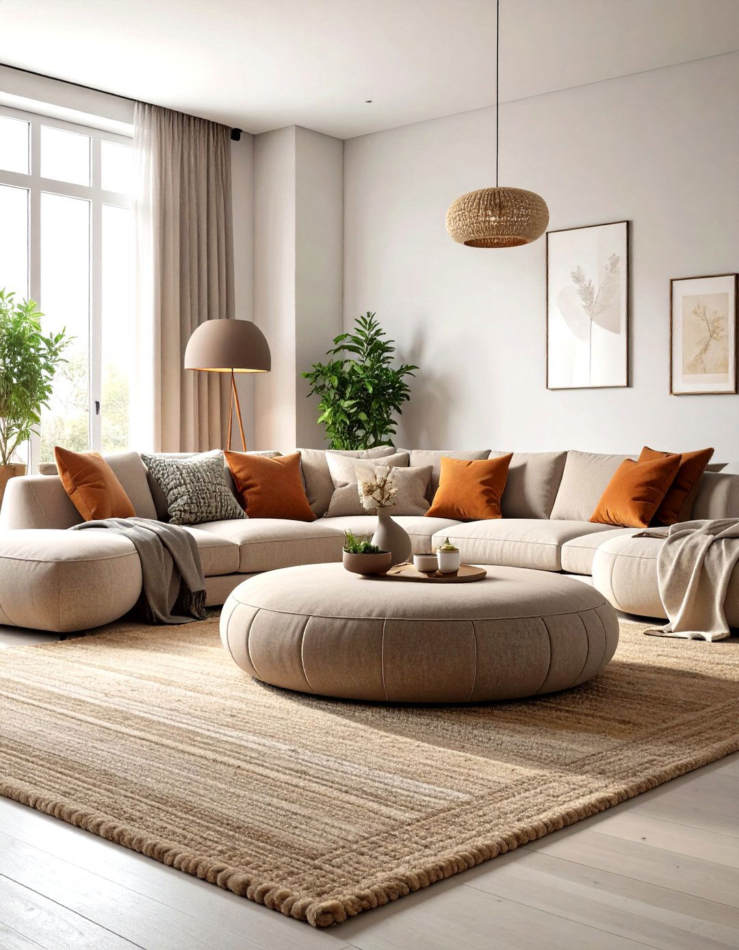 Soften Lines with Curved Cloud Like Furniture - 25 organic modern interior design ideas