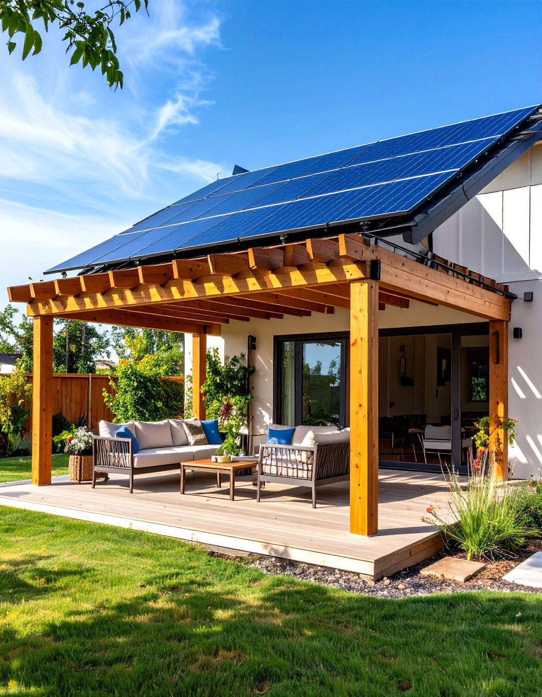 Solar Panel Pergola Porch Roof - 25 front porch roof ideas