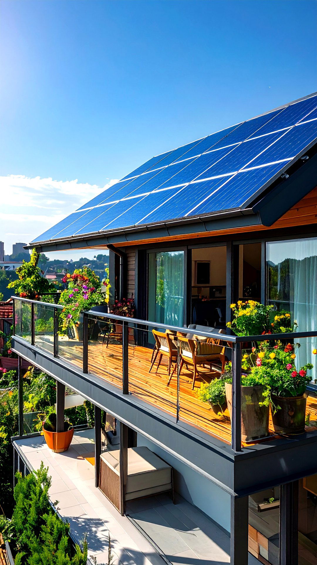 Solar Panel Roof Cantilever Balcony Efficiency - 25 cantilever balcony ideas
