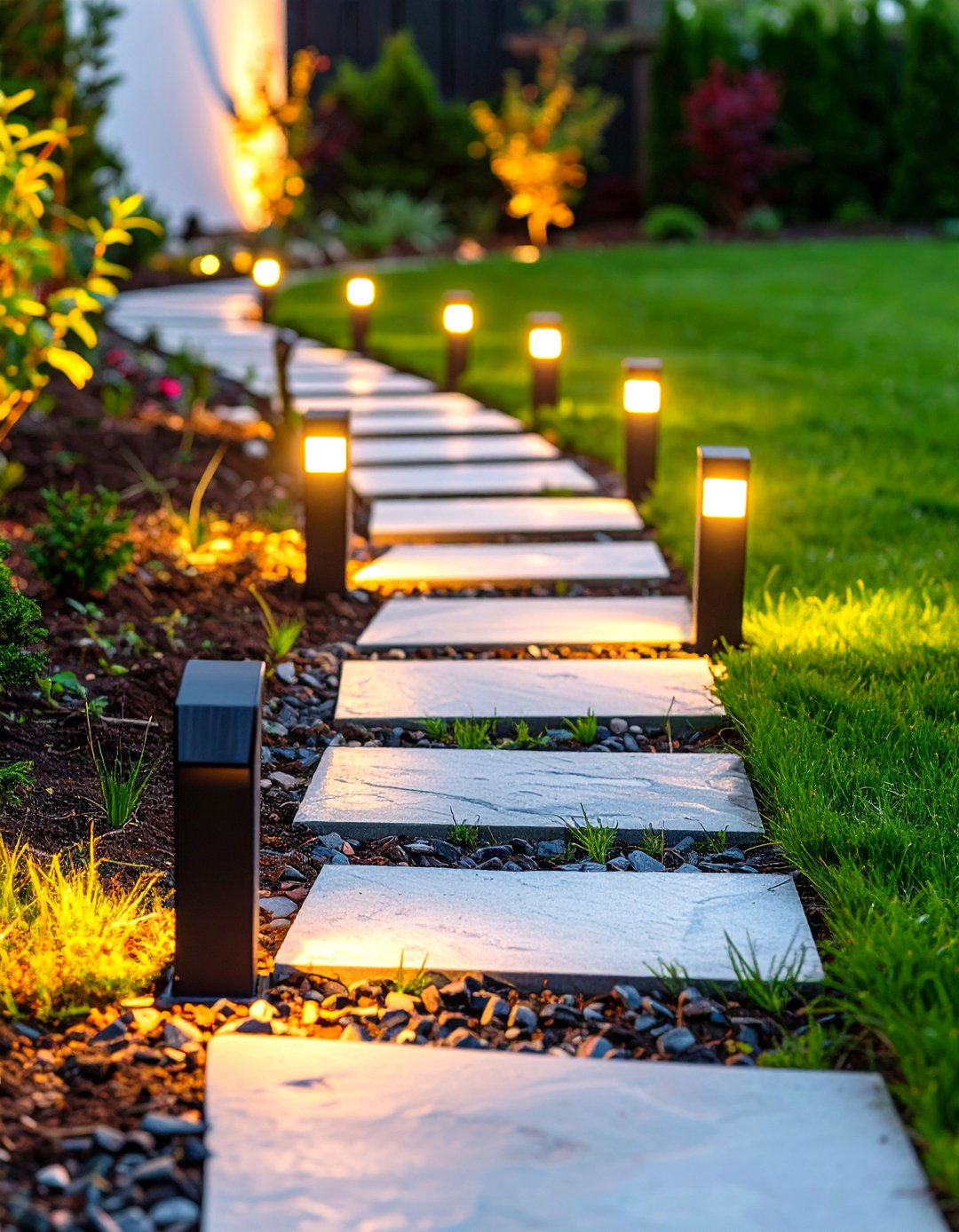 Solar Pathway Outdoor Lighting for Walkway Safety - 25 outdoor lighting ideas