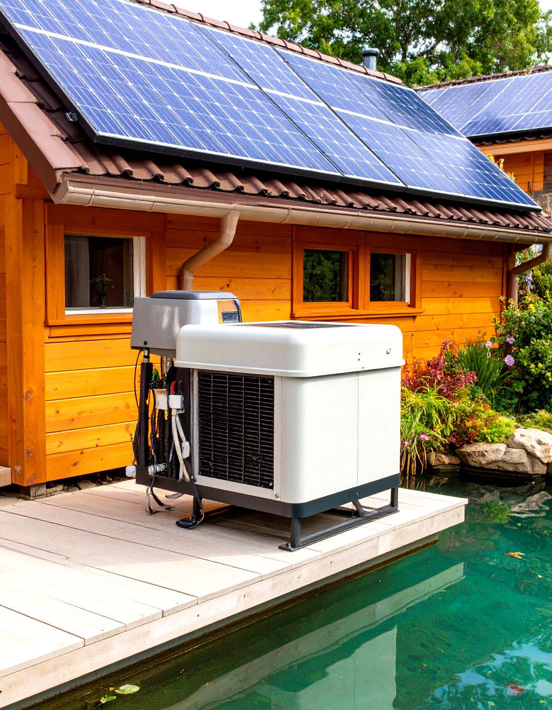 Solar Powered Circulation Pump Setup - 25 koi pond ideas