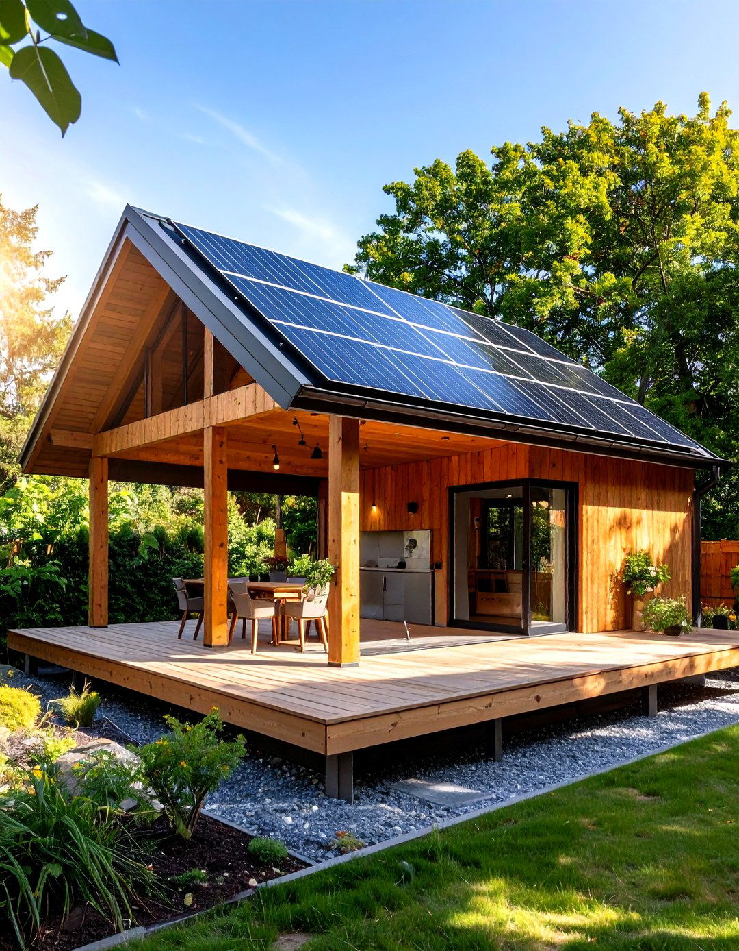 Solar Powered Pavilion That Pays You Back - 25 outdoor pavilion ideas