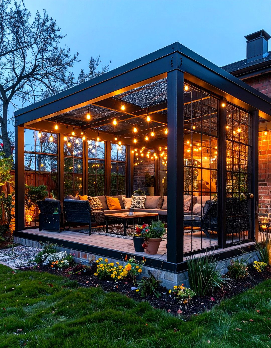 Solar Powered Smart Glass Roof - 25 patio enclosure ideas