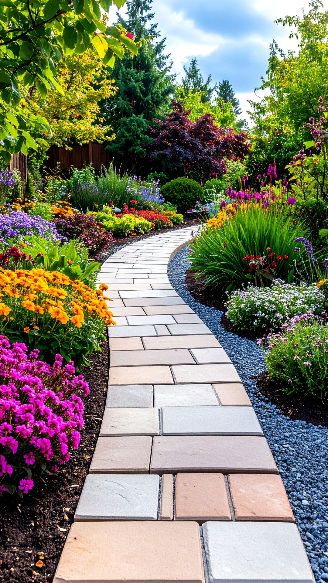 Soldier Course Path Edging - 25 brick landscaping ideas