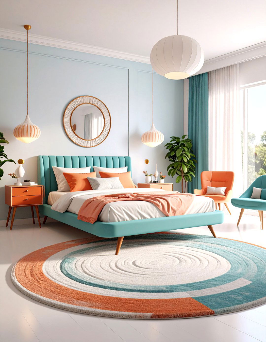 Space Age Furniture Shapes Elevate a s Bedroom - 25 60s bedroom ideas