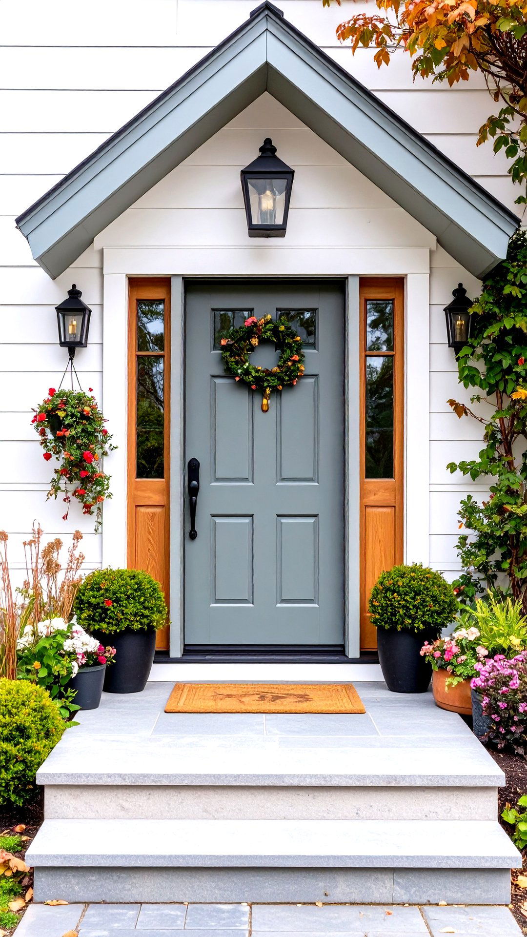 Sprig of Sage Cedar Front Door - 25 cedar front door colors ideas
