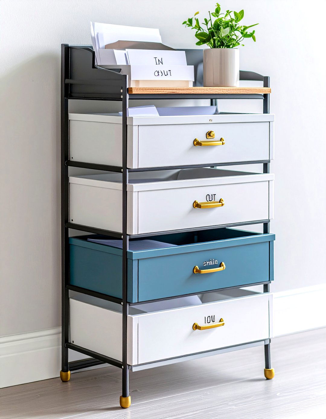 Stackable Letter Trays Sort Incoming Paper - 25 office storage ideas