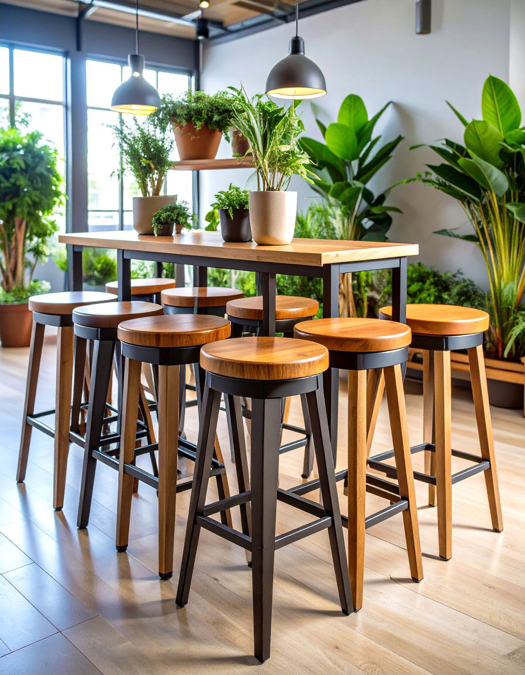 Stackable Metal Cafe Outdoor Furniture Stools for Easy Stowing - 25 outdoor furniture ideas