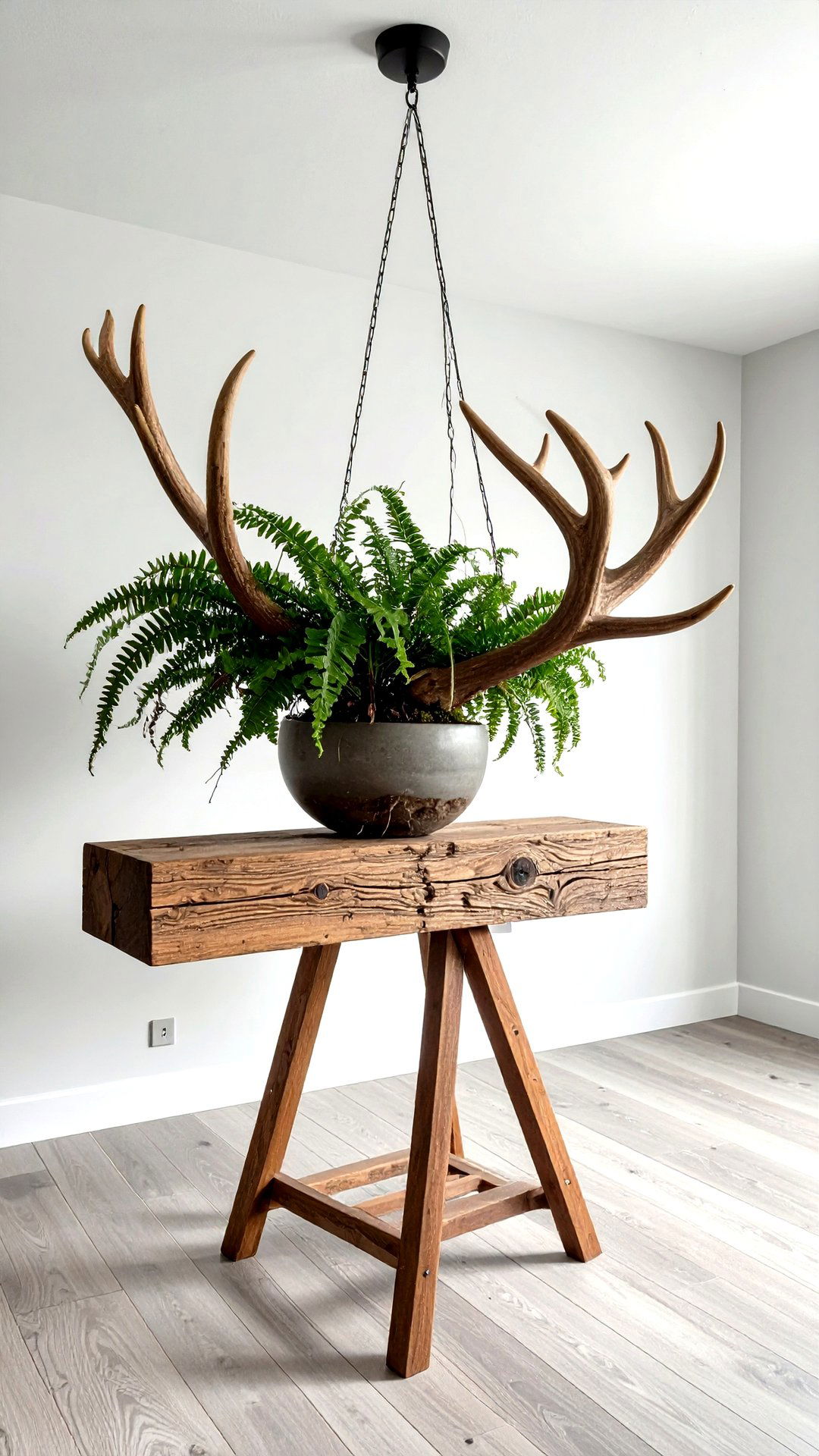 Staghorn Fern Mounts on Low Light Walls - 25 indoor plants that don't need sun