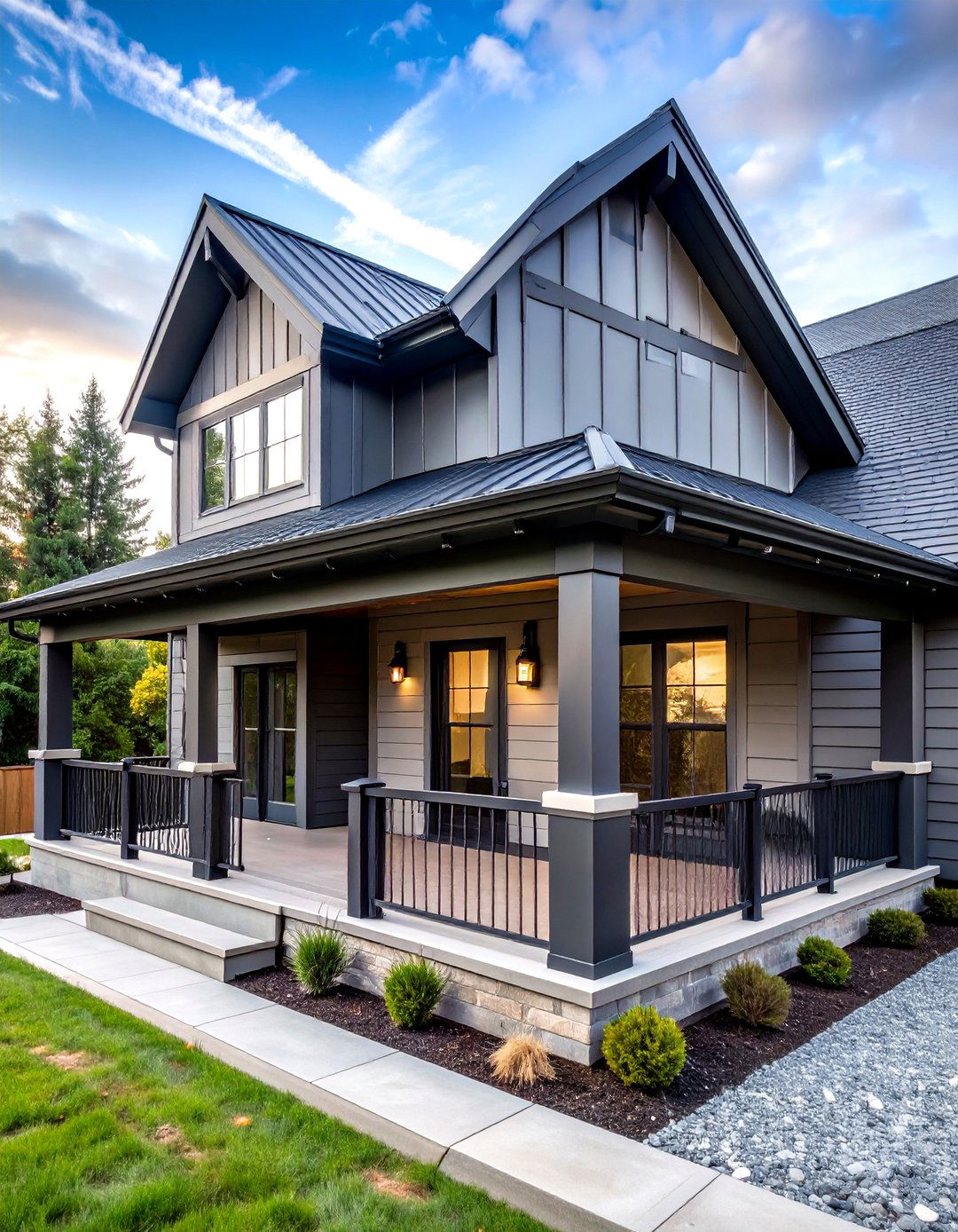 Standing Seam Metal Porch Roof - 25 front porch roof ideas