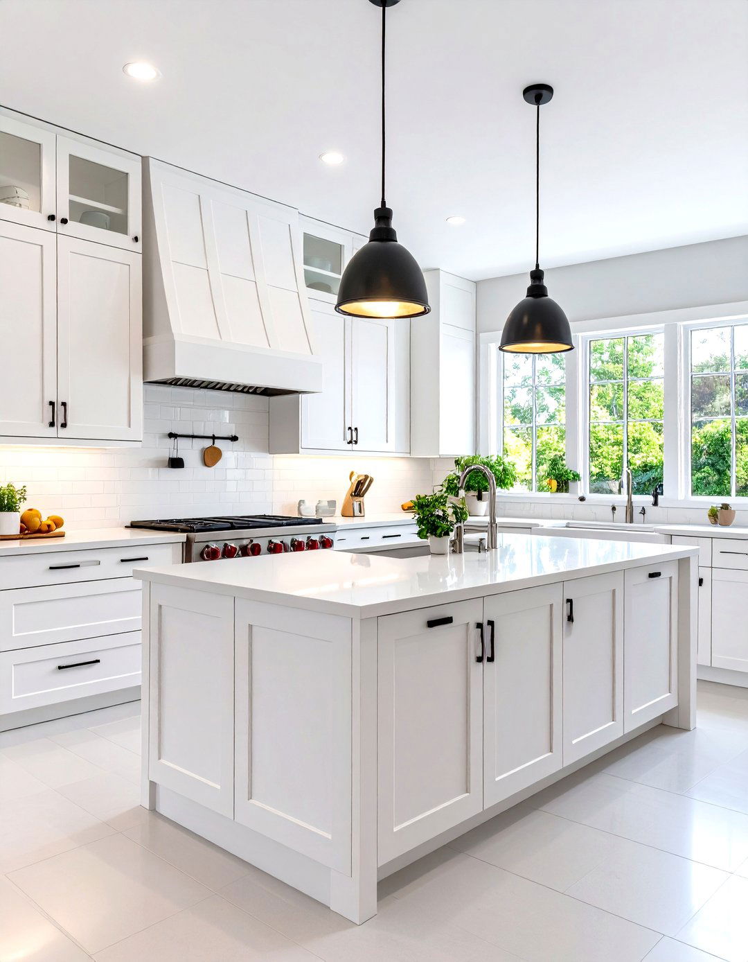 Stark White Cabinets - 25 painting kitchen cabinet ideas