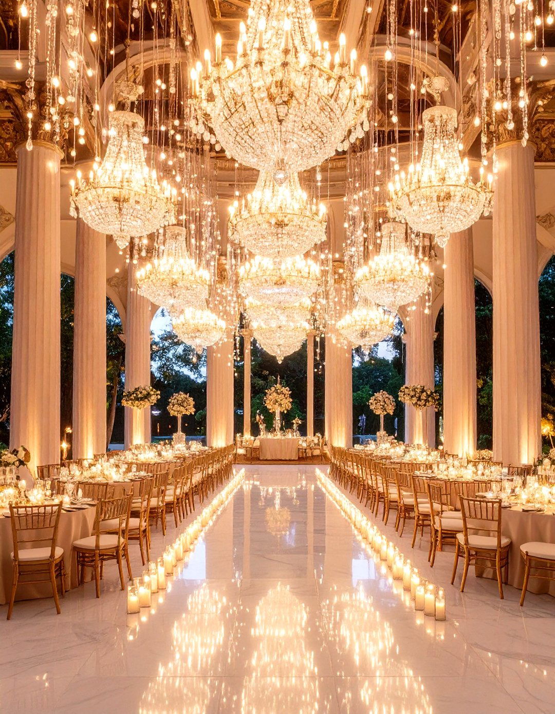 Statement Lighting Turns Every Angle Into Artwork - 25 art deco wedding ideas