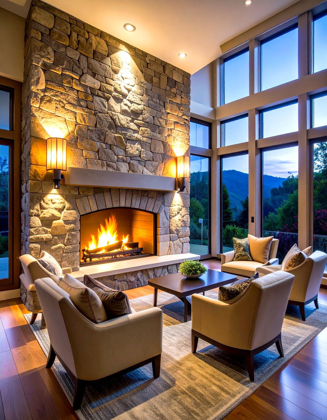 Statement Oversized Fireplace Sconces - 25 fireplace sconces ideas