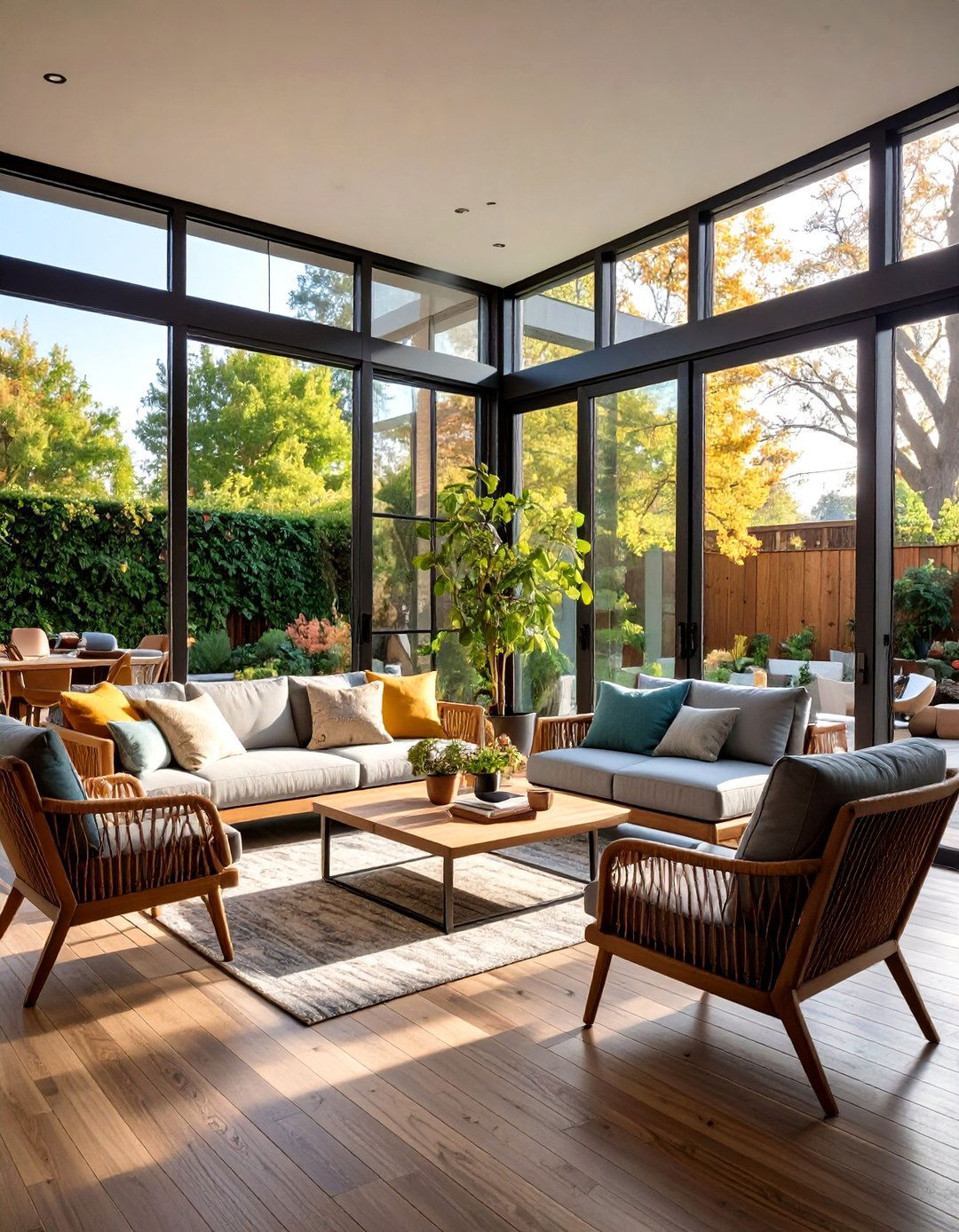 Steel Grid Crittall Style Patio Door for Industrial Chic - 25 patio door ideas