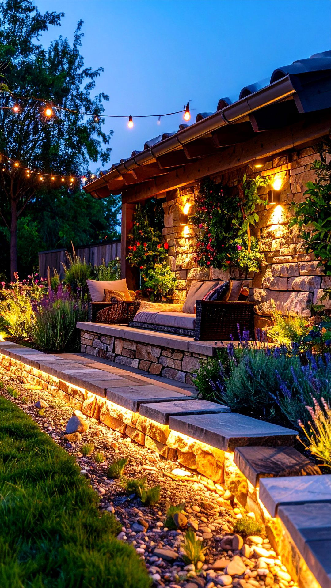 Stone Retaining Garden Wall That Doubles as Seating - 25 garden wall ideas