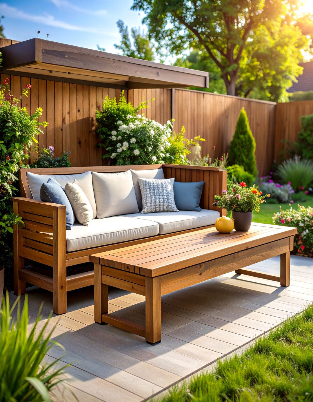 Storage Bench Outdoor Seating to Hide Clutter - 25 outdoor seating ideas
